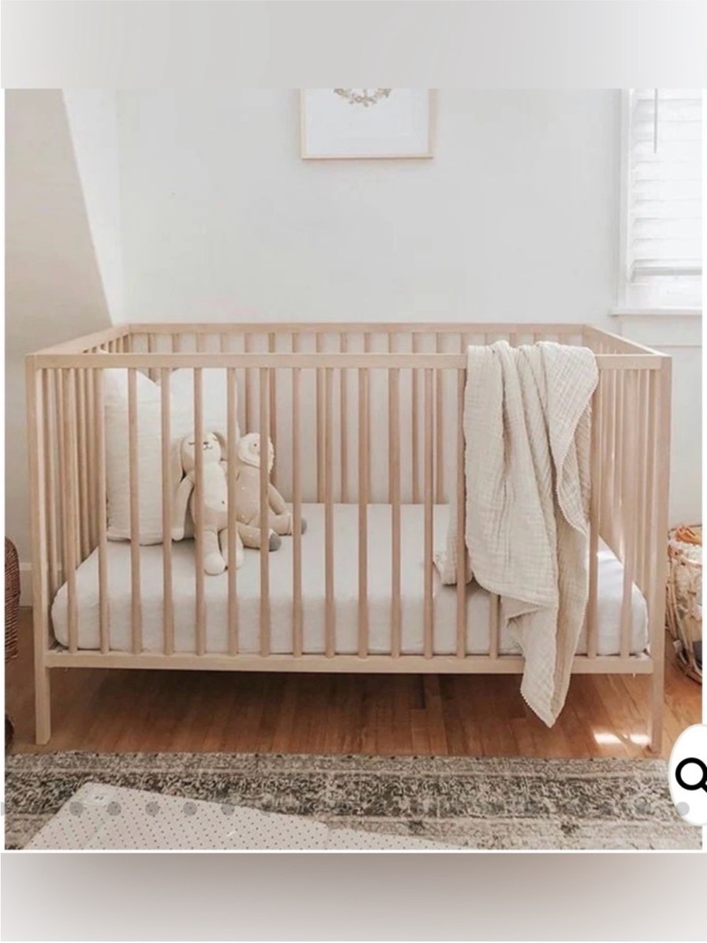 Cozy Earth Bamboo Linen Fitted Crib Sheet Natural NWT
